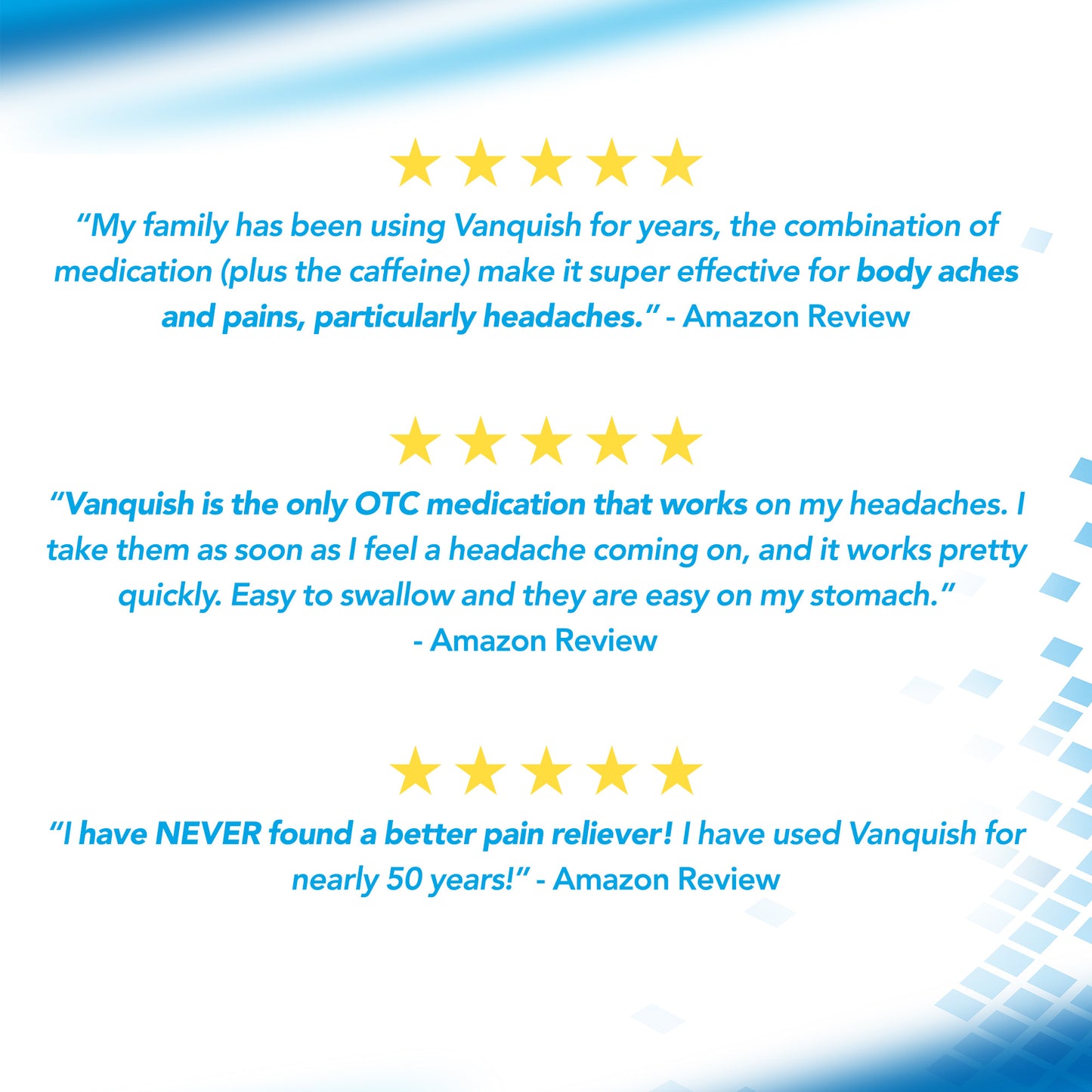 VANQUISH® Pain Reliever Aid